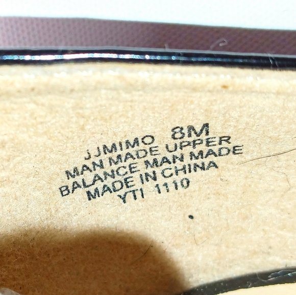 Nine & Co. Women's Black Patent Leather Open Peep Toe Heel Size 8M - Picture 11 of 11